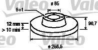 VALEO 197033 Brake Disc